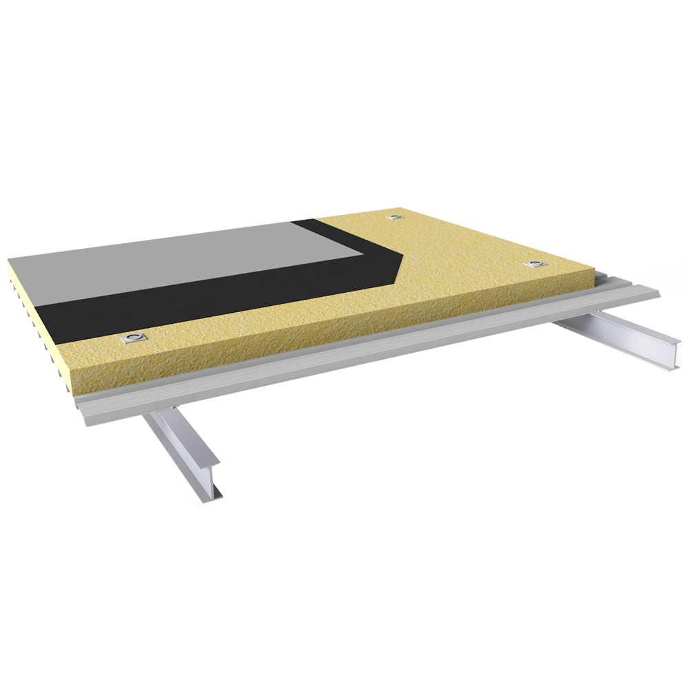 Toiture avec étanchéité support non perforé (T.1)